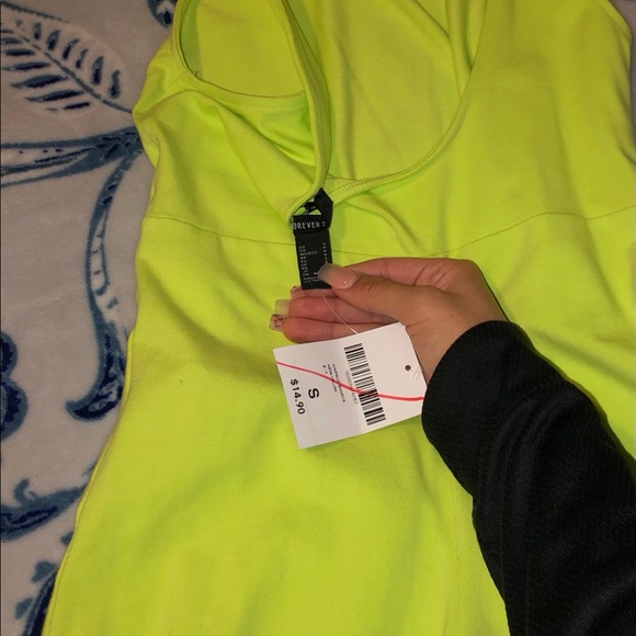 Forever 21 neon biker shorts one piece - Picture 2 of 2